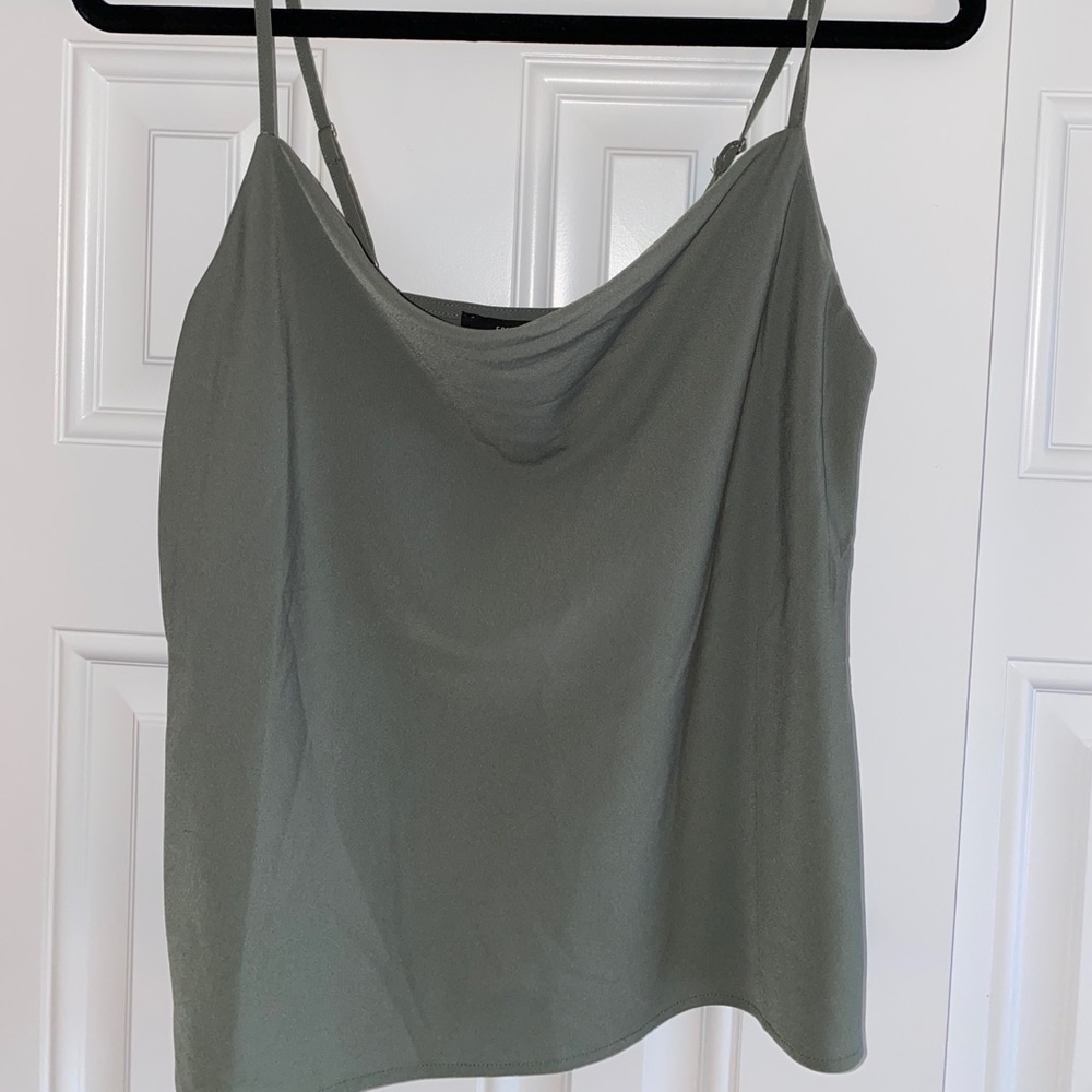 Forever 21 Woven cami olive green